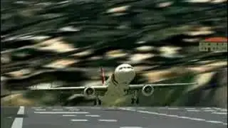 HEAVY GUST WIND ON LANDING (MADEIRA)