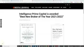 Intelligence Prime Capital | Best New Broker of The Year 2021/2022 Award #FOREXEXPOAFRICA #IPC