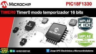PIC18F1330 ¿Cómo  configurar Timer0 en modo temporizador 16 bits sin prescaler? MPLAB X - XC8