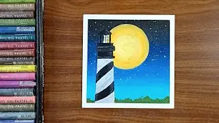 Nature drawing | Oil pastel drawing for beginners | Drawing