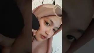 CEWEK CANTIK HIJAB COKLAT KENTUT DEPAN RUMAH MERTUA