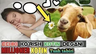 TUSHDA ECHKI KO`RGANLAR UCHUN | ТУШДА ЭЧКИ КУРГАНЛАР УЧУН туш табири
