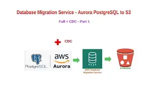 Database Migration Service (DMS) - Aurora PostgreSQL to S3 Bucket - Full load + CDC - Part 1