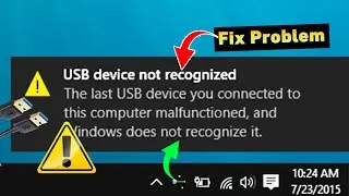 How to Fix USB Not Recognized | USB Device Not Recognized Error Permanently