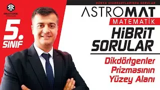 Astromat 5.Sınıf Hibrit Sorular - Test 39 - Dikdörtgenler Prizmasının Yüzey Alanı