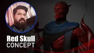 Red Skull Concept | Dheep Studio | Muhammad Zahid Raza Khan | Zbrush-time-laps