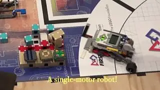 FLL City Shaper: 305 Points With One Motor!