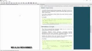 Ring programming Main Function