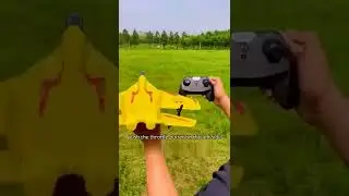Remote Control Airplane 2.4G Remote Control Fighter Hobby Plane  Foam Toys Plane #shorts #shortvideo