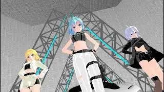 MMD Miku,Rin,Haku Dance PSY - GENTLEMAN 60FPS