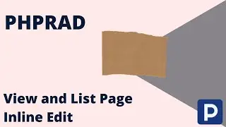 PHPRAD |  View and List Page Inline Edit | Low Code