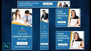 Creative Business Web Banner Ads Design - Photoshop Tutorial