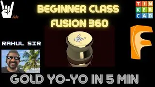 Beginner Tutorial - Fusion 360 - L3 Revolve - 2022