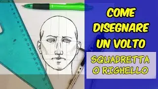 come disegnare un volto con squadretta o righello