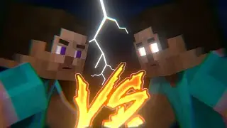 I found one of my oldest animations! [Herobrine vs Steve]