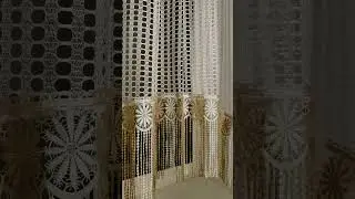 Тюль аркой сетка с кружевом
