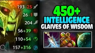 CRAZY 450+ Int + Glaives of Wisdom | Dota 2 Ability Draft