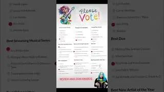 Review Music Awards (PLEASE VOTE)