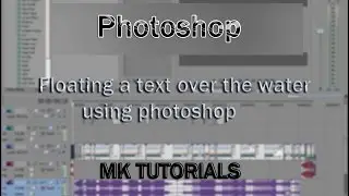 Floating text on the water using Photoshop-MK tutorials