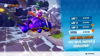 Spyro Circuit - Developer Time Beaten!! - CTR Nitro-Fueled
