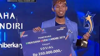 Selamat buat mas nofi bayu Pemenang Wirausaha Muda Mandiri 2019