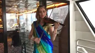 Rebecca Cherry performing for Bank of India
