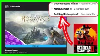 How to Claim Hogwarts Legacy & RDR2 on Epic Games Store For FREE