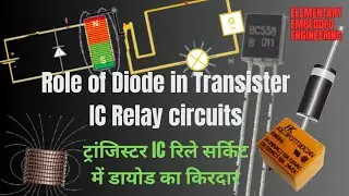 What is the role of diode in relay? What is the role of diode in Transister?
