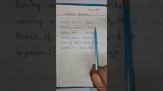 Chemical formulas | bleaching powder | gypsum | plaster of paris #chemistry