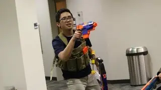 INDOOR 50 PERSON NERF WAR: Game 2 Highlights! (Part 2/3) (2/2/14)