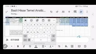 Ücretsiz Basit Hisse Temel Analiz ve Takip Tablosu. 524