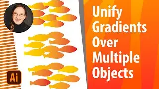 How Gradients Work On Multiple Objects In Illustrator (And How To Cheat With Single Objects)