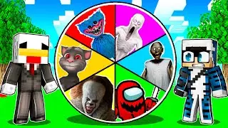 LA RUOTA DELLA FORTUNA DEI SUPER CATTIVI SU MINECRAFT