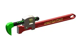 Pipe Wrench | Assembly | 3-D Animation | Aman Dattani