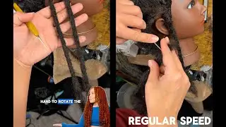 How Instant Locs With Extensions Are Installed