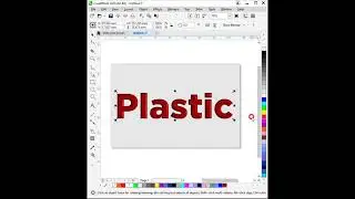 || YouTube Shorts || How To Create Plastic Effect text | Glass text effect In CorelDraw || 2020 ||