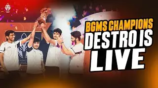 BGMI Masters Series Champions 🏆 | Destro is live | QNA
