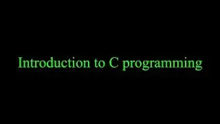 Introduction to C programming (Merge Sort)