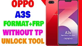 OPPO A3S Format | OPPO CPH1853 FRP Reset Done By Unlock Tool | Umar Mobile