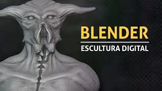 Blender | Escultura de criaturas y exploración de formas | Time-lapse