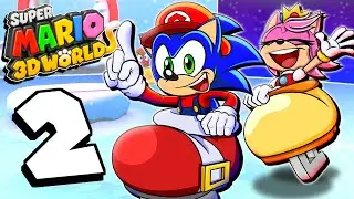 🥶 SONIC, CHILL OUT!! - Sonic & Amy Play Super Mario 3D World + Bowser's FURY!