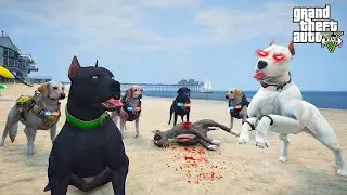 TYSON'S FATHER ARRESTS KILLER WHITE PITBULL JACK! - GTA 5