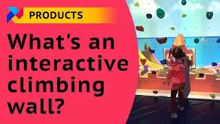 What's an interactive climbing wall?