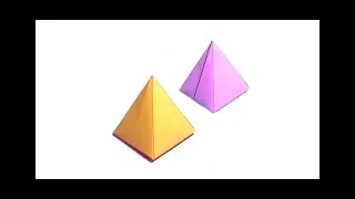 折り紙簡単可愛い | 折り紙ピラミッドの折り方 how to make origami pyramid 🔺