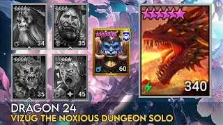 Dragon 24 - Vizug the Noxious Dungeon Solo | Raid Shadow Legends Guide