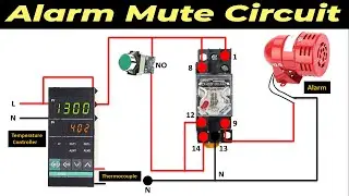 Alarm Mute Circuit | electrical alarm circuit | automatic circuit