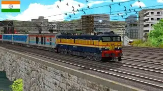 12127 Mumbai Pune intercity express | Departure Thane station | Indian train simulator | msts