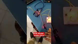 RFID,  Burger & Arduino Demo #programming #iot #electronics #robot