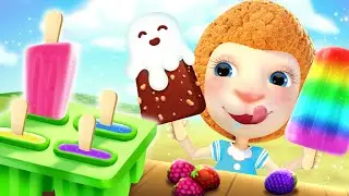 Ice Cream Challenge | Funny Animals & Cartoon for Kids | Nursery Rhymes | Dolly and Friends 3D