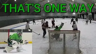 THATS ONE WAY TO CATCH IT... GoPro Hockey Goalie